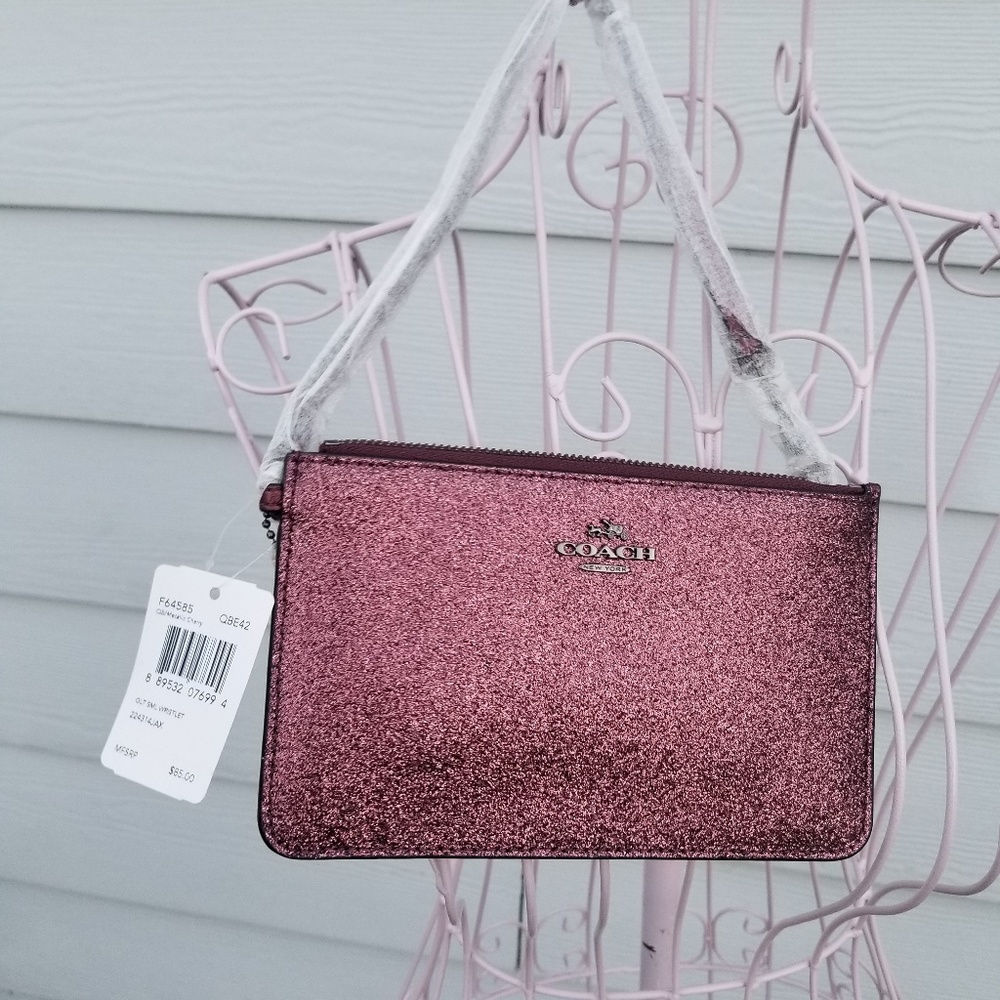 Blush Coach Wristlet NWT - Picture 1 of 4